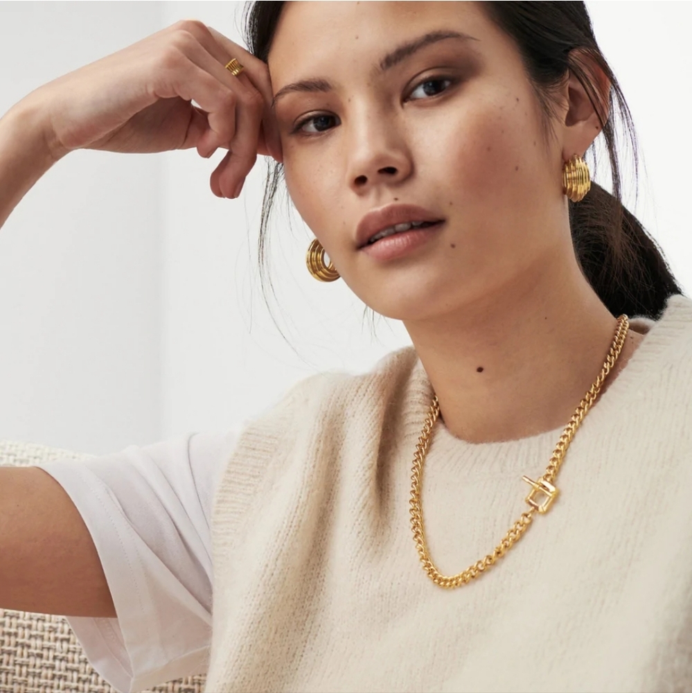 Missoma Lucy Williams T-Bar Chain Necklace